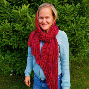 Anissa Scarf colorway Fire