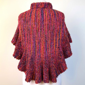 SKEINO Skirted Shawl in colorway Carmen